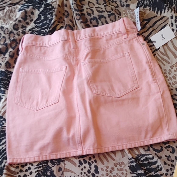 TNA Dresses & Skirts - Pink Denim Skirt Sz 10